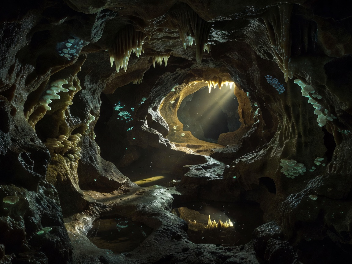 Szemlo-hegyi Underground Cave crystal limestone formations in Budapest
